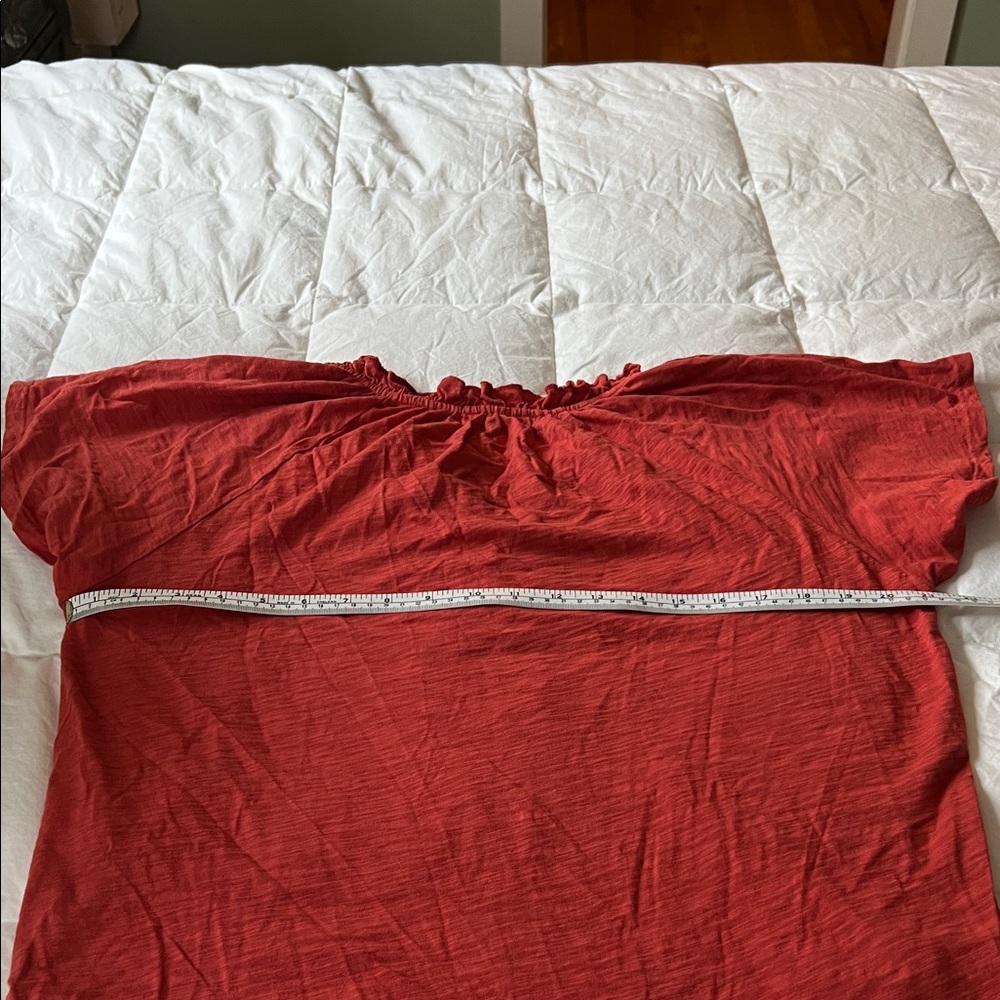 Dylan Red Flutter Sleeve Blouse - image 3